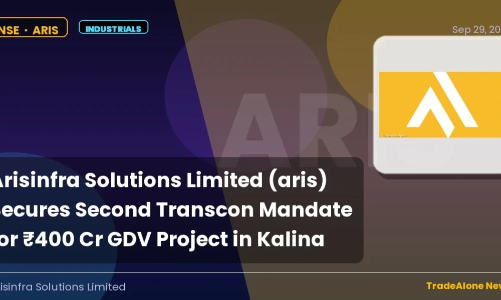 Arisinfra Solutions Limited (aris) Second Transcon Mandate Kalina