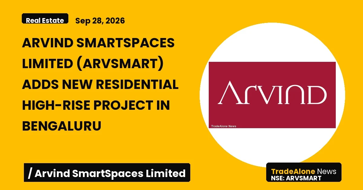Arvind Smartspaces Limited Arvsmart Q3 FY26 New Project
