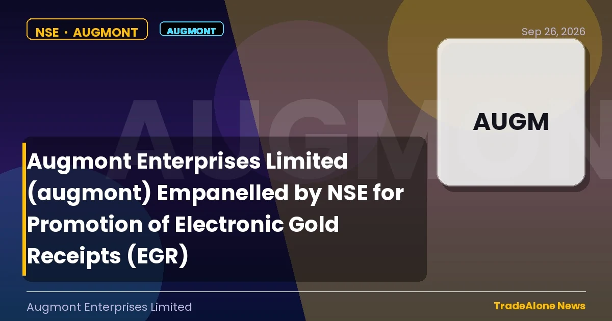 Augmont Enterprises Limited Augmont Partnership Electronic Gold Receipts