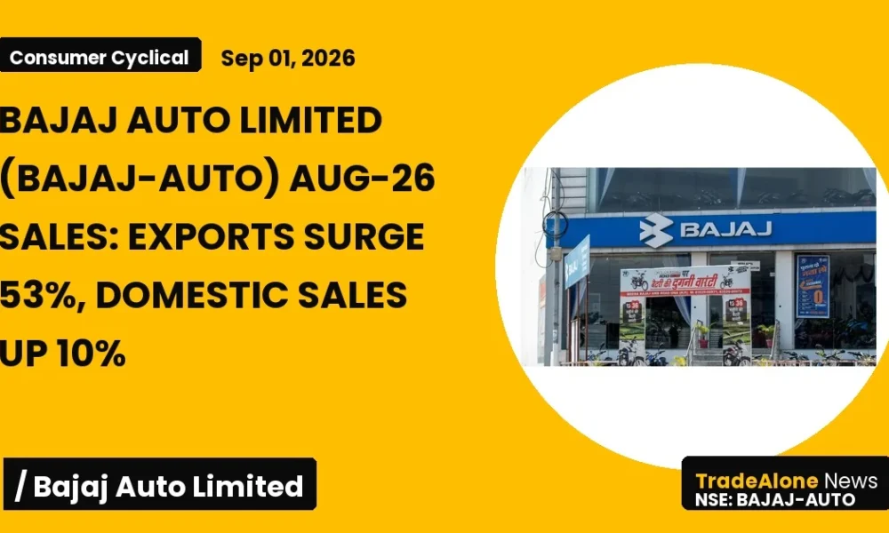Bajaj Auto Limited Bajaj-auto Aug-26 Sales