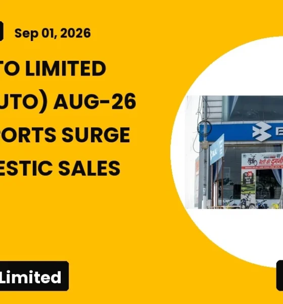 Bajaj Auto Limited Bajaj-auto Aug-26 Sales
