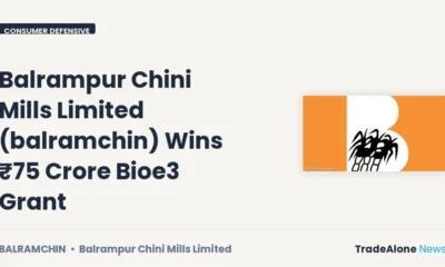 Balrampur Chini Mills Limited Balramchin Bioe3 Grant