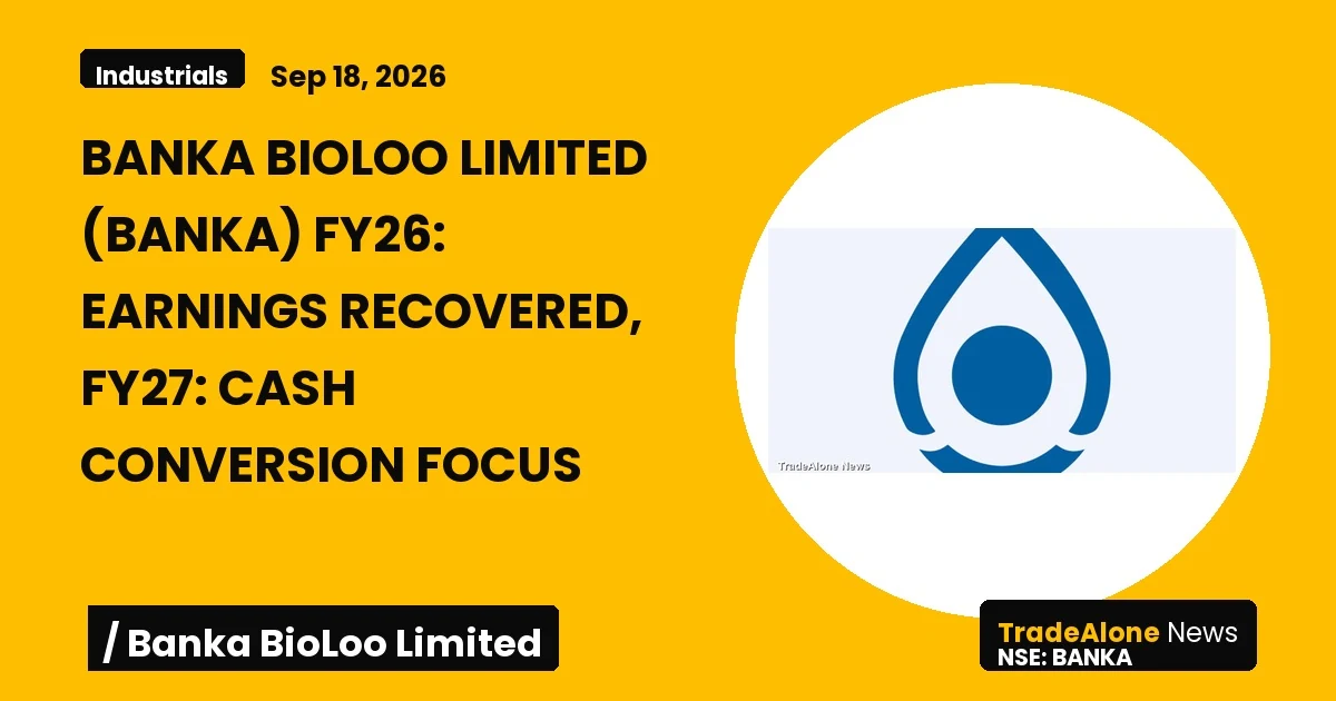 Banka Bioloo Limited BANKA FY26 Results