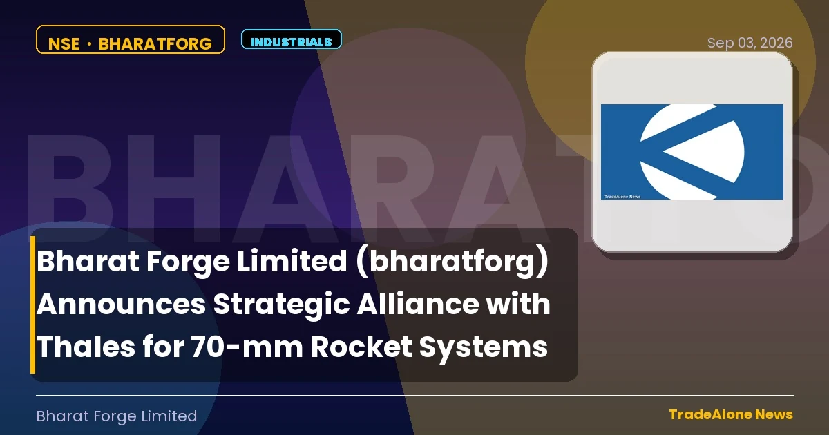 Bharat Forge Limited Bharatforg Strategic Alliance Q3 FY26