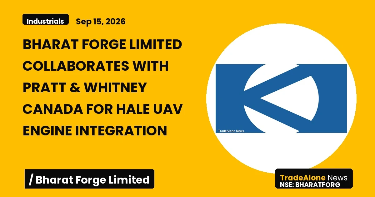 Bharat Forge Bharatforg Collaboration with Pratt & Whitney Canada HAL UAV