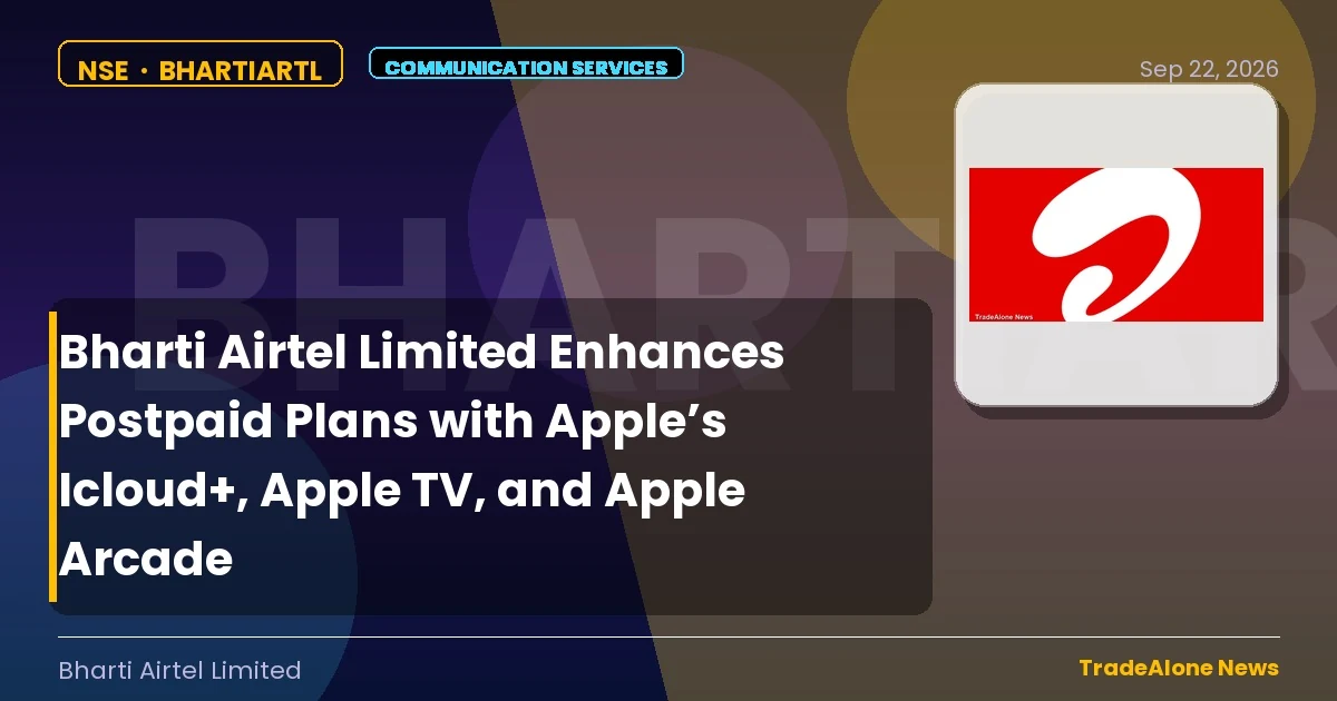 Bharti Airtel Limited Bhartiartl September 2026 Icloud+ Apple TV Apple Arcade
