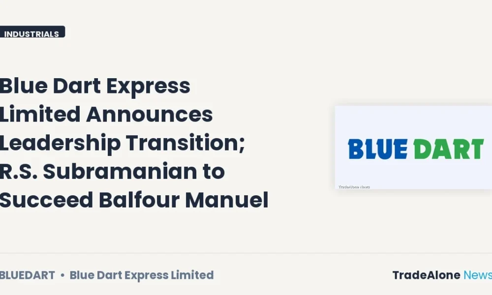 Blue Dart Express Limited Bluedart Leadership Transition