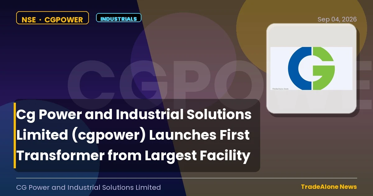 Cg Power and Industrial Solutions Limited Cgpower Largest Facility
