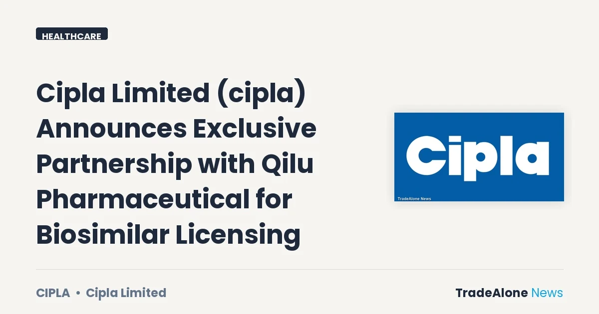 Cipla Limited CIPLA Q4 FY26 Partnership