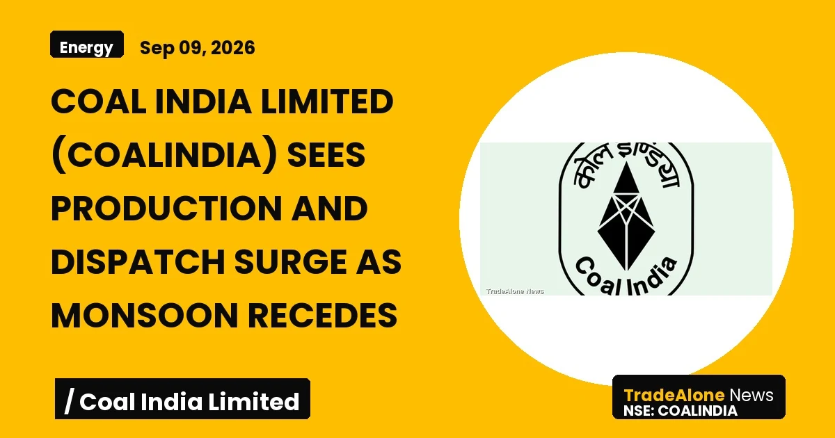 Coal India Limited Coalindia September 2026 Production Dispatch