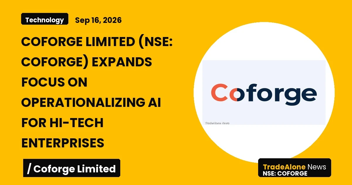 Coforge Limited NSE Coforge Special Economic Zone Announcement