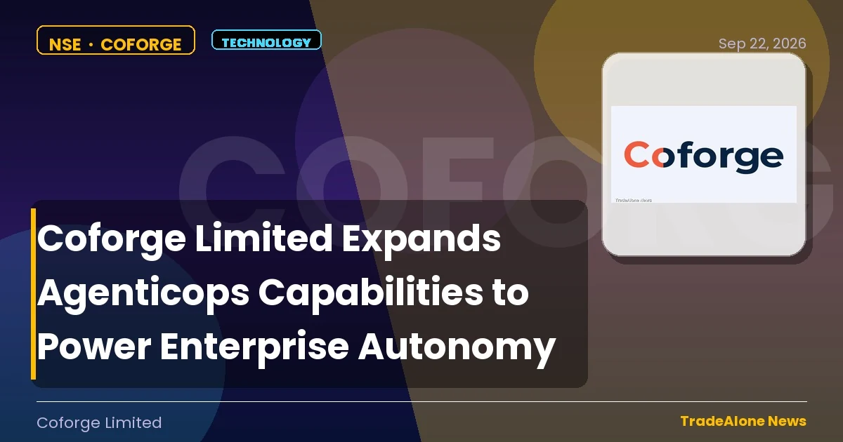 Coforge Limited NSE Coforge Agenticops Expansion