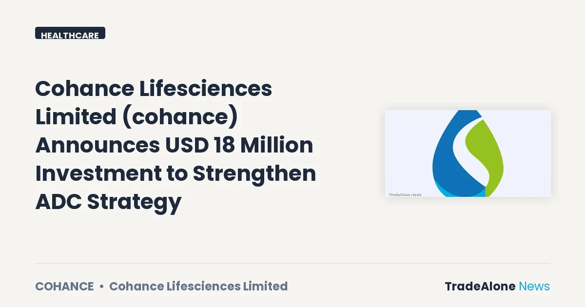 Cohance Lifesciences Limited Cohance September Investment