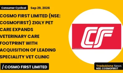 Cosmo FIRST Limited NSE Cosmofirst Veterinary Clinic Acquisition
