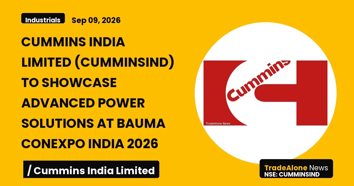 Cummins India Limited NSE Cumminsind Bauma Conexpo 2026