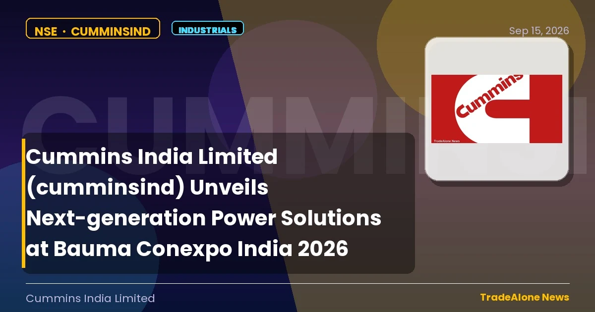 Cummins India Limited NSE Cumminsind 2026 Event