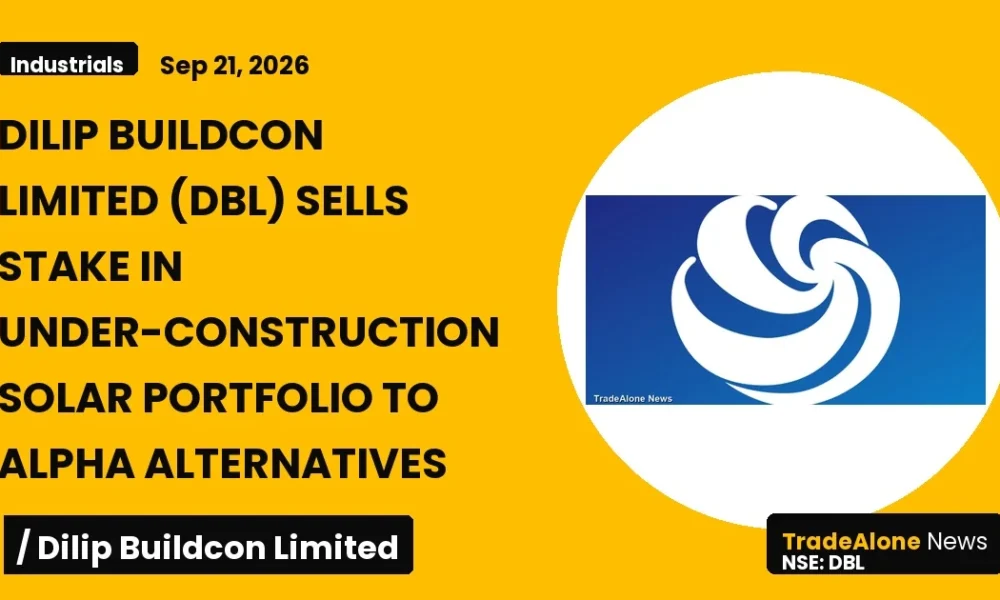 Dilip Buildcon Limited DBL Solar Portfolio Sale