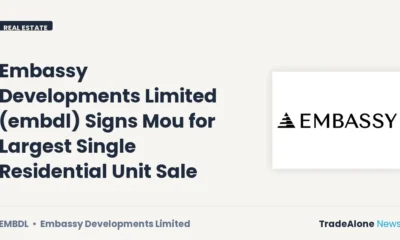 Embassy Developments Limited EMBDL Largest Residential Unit Sale September 2026