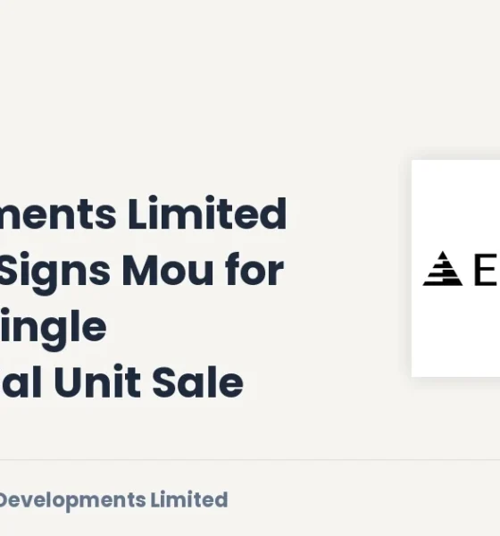 Embassy Developments Limited EMBDL Largest Residential Unit Sale September 2026