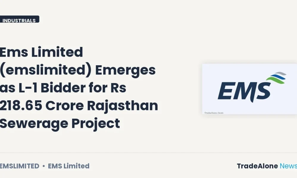 Ems Limited Emslimited L-1 Bid Rs 218.65 Crore