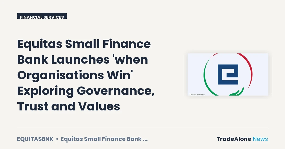 Equitas Small Finance Bank Equitasbnk Book Launch