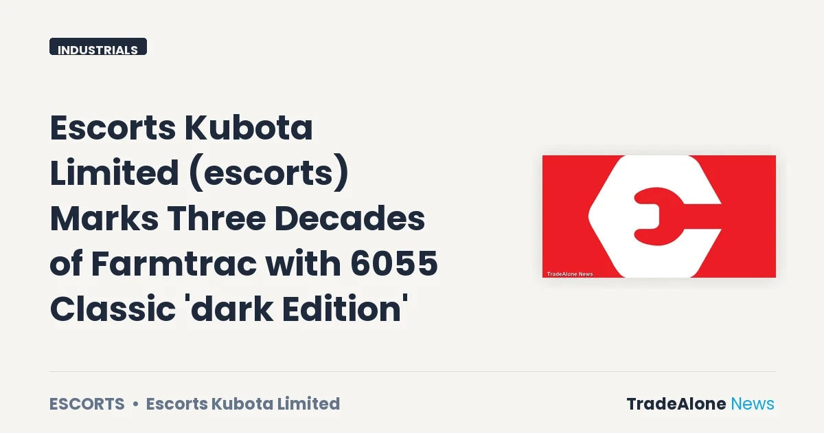 Escorts Kubota Limited Escorts 30 Years Farmtrac