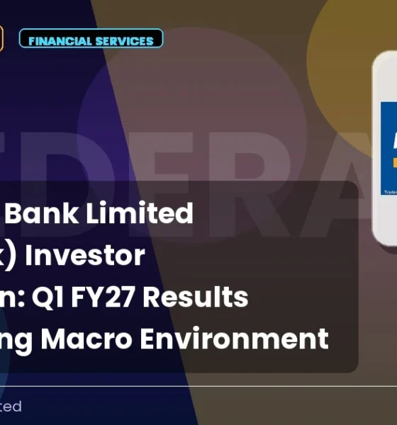The Federal Bank Limited Federalbnk Q1 FY27 Investor Presentation