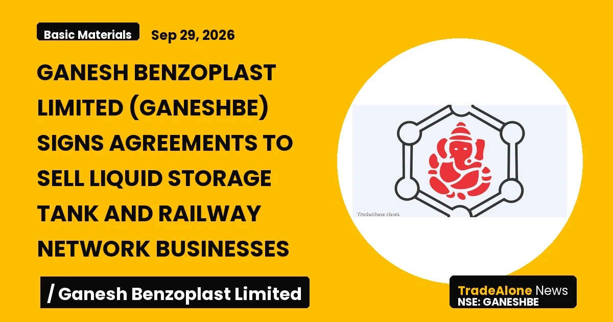 Ganesh Benzoplast Limited Ganeshbe September 2026