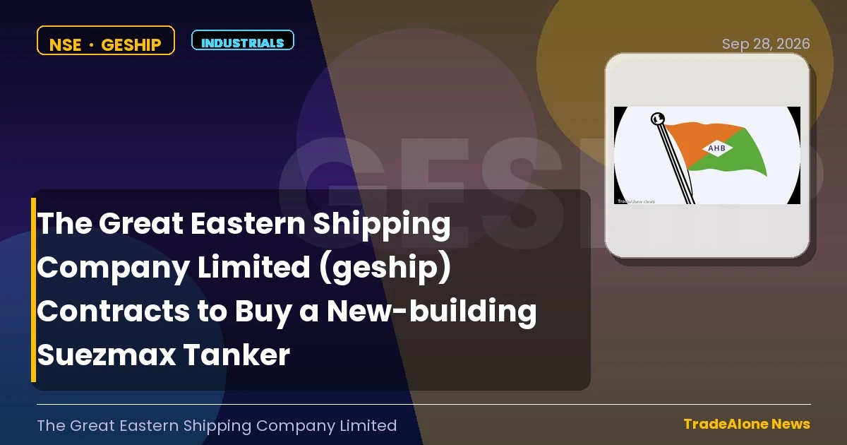 The Great Eastern Shipping Company Limited Geship Q3 FY27 Tanker Contract