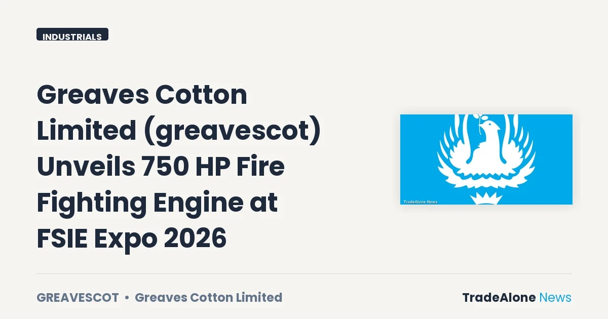 Greaves Cotton Limited Greavescot FSIE Expo 2026