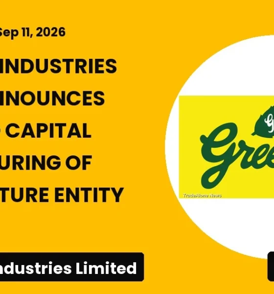 Greenply Industries Limited Greenply Capital Restructuring JV