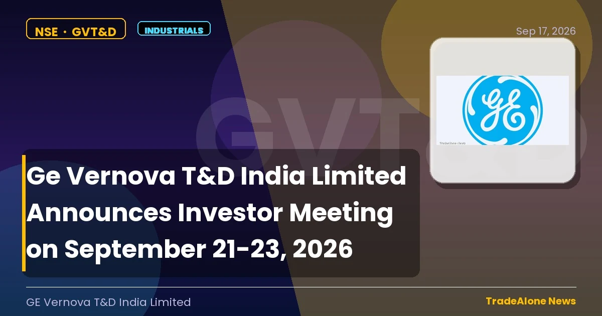 Ge Vernova T&D India Limited GVT&D Investor Meeting 2026