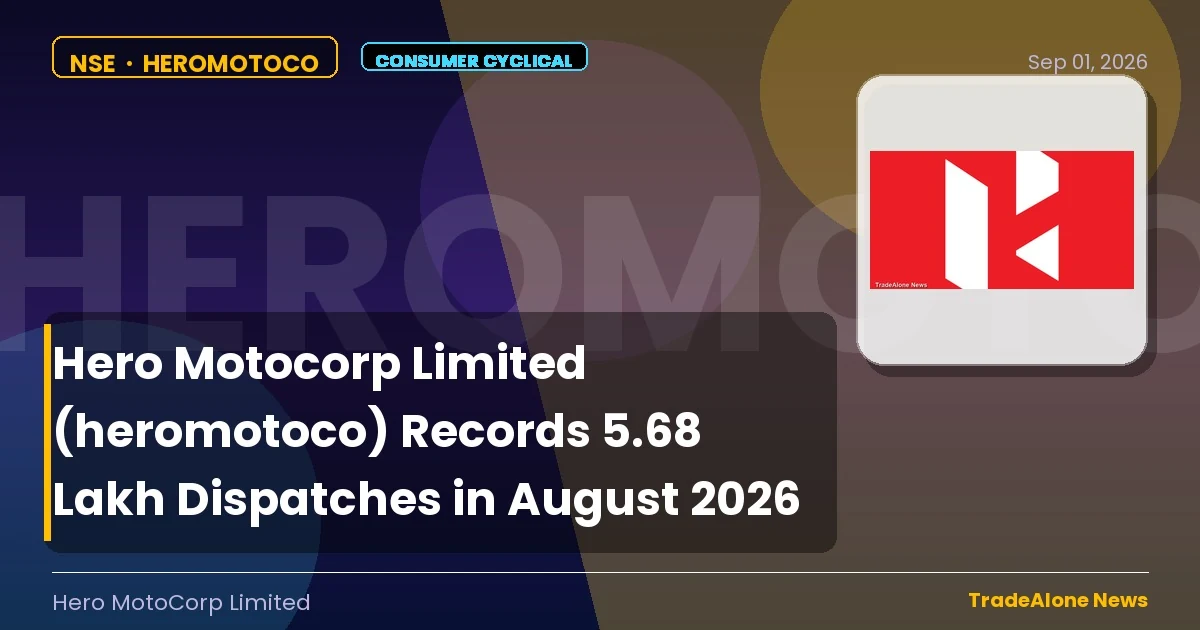 Hero Motocorp Limited Heromotoco August 2026 Dispatches