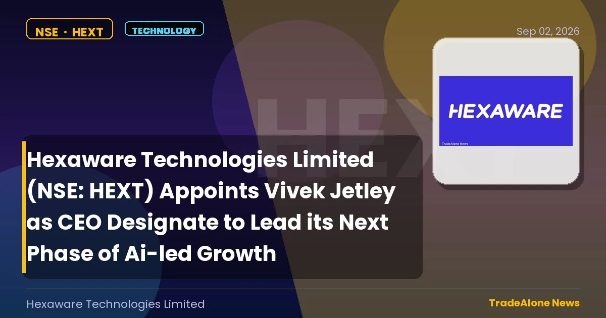Hexaware Technologies Limited NSE HEXT CEO Appointment