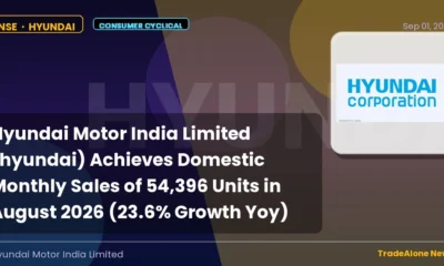 Hyundai Motor India Limited Hyundai August 2026 Sales