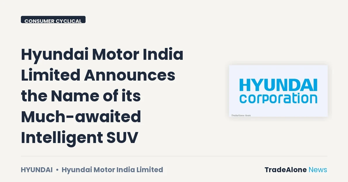 Hyundai Motor India Limited NSE: Hyundai BAYON Announcement September 2026