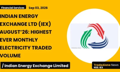 Indian Energy Exchange Limited NSE IEX August’26 Highest Electricity Traded Volume