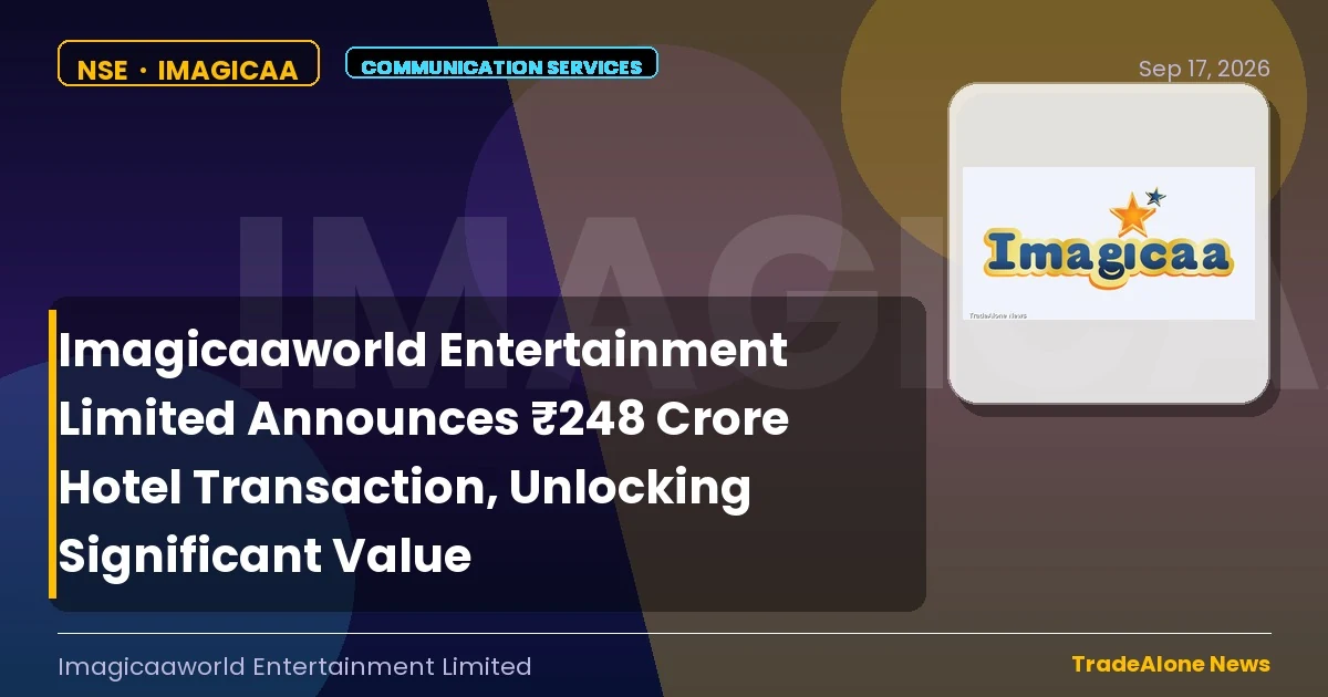 Imagicaaworld Entertainment Limited Imagicaa Q3 FY26 Hotel Transaction