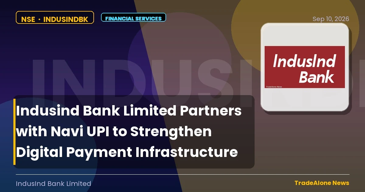 Indusind Bank Limited Indusindbk Partnership with Navi UPI