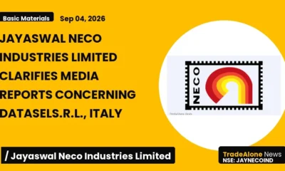 Jayaswal Neco Industries Limited Jaynecoind Clarification