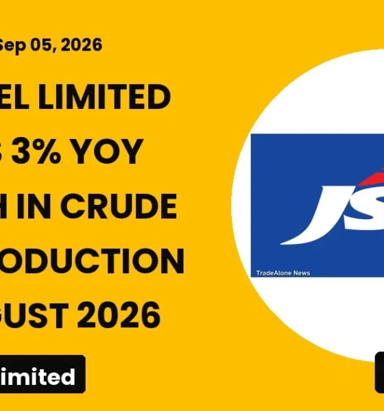 Jsw Steel Limited Jswsteel August 2026 Production