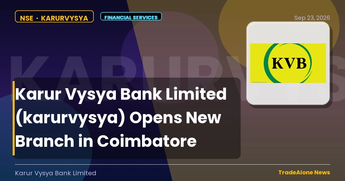 Karur Vysya Bank Limited Karurvysya New Branch Coimbatore