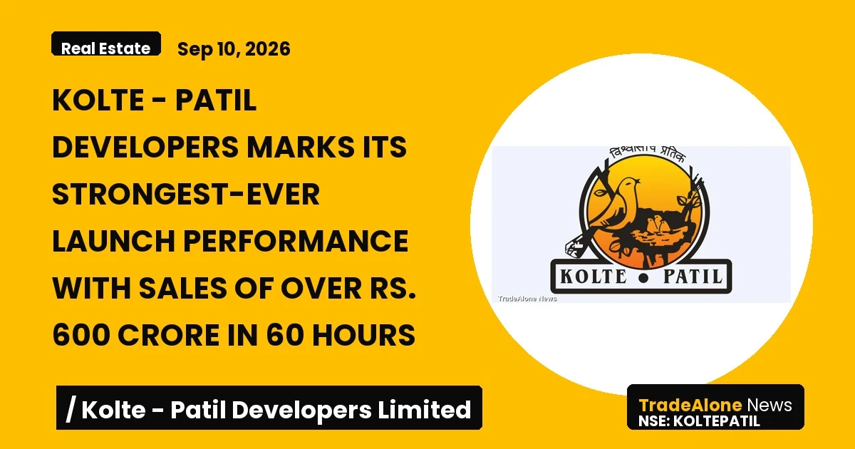 Kolte - Patil Developers Koltepatil Strongest Launch September 2026