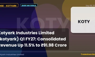 Kotyark Industries Limited Kotyark Q1 FY27 Consolidated Revenue
