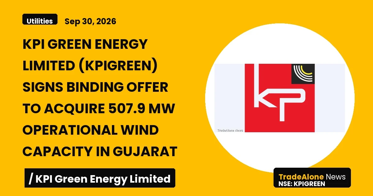 Kpi Green Energy Limited Kpigreen Q1 FY27 Wind Acquisition