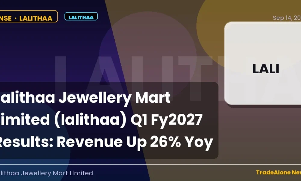 Lalithaa Jewellery Mart Limited Lalithaa Q1 Fy2027 Results