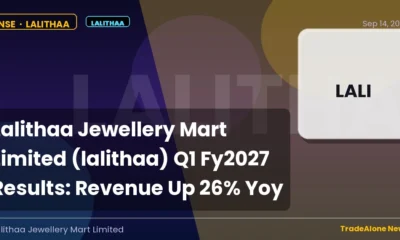 Lalithaa Jewellery Mart Limited Lalithaa Q1 Fy2027 Results