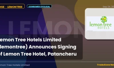 Lemon Tree Hotels Limited NSE Lemontree Signing