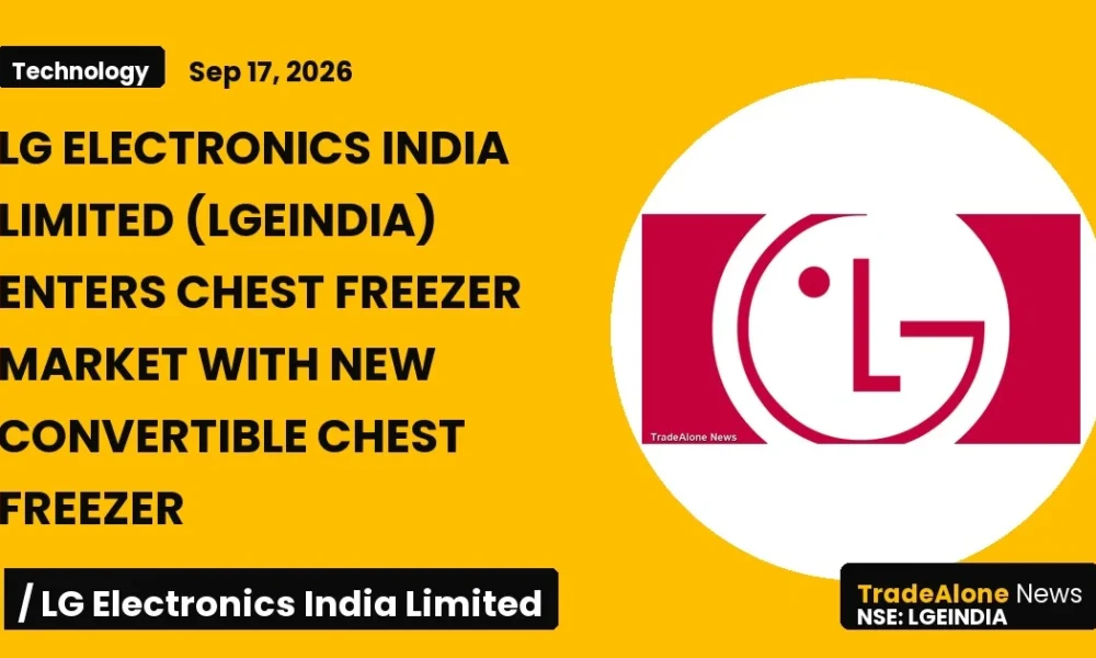 Lg Electronics India Limited Lgeindia Chest Freezer Launch September 2026