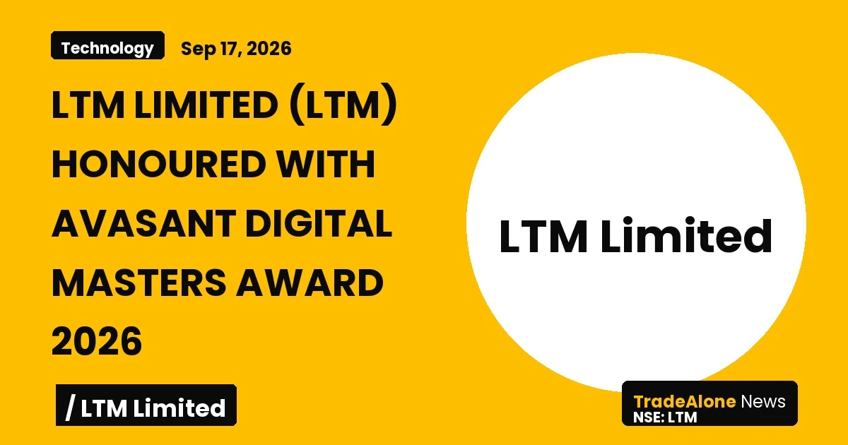 Ltm Limited NSE LTM Avasant Digital Masters Award 2026